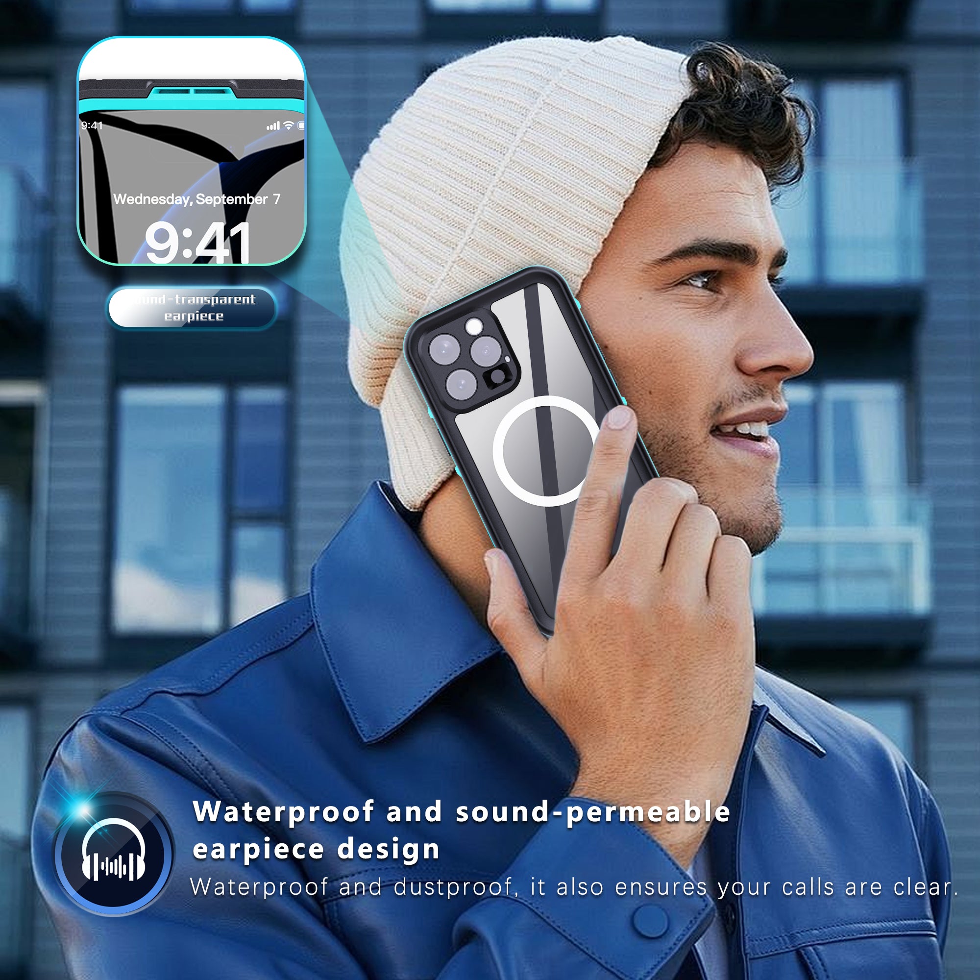 Apple iPhone 16 Pro Case Waterproof Dot Box Submerged 6.6ft