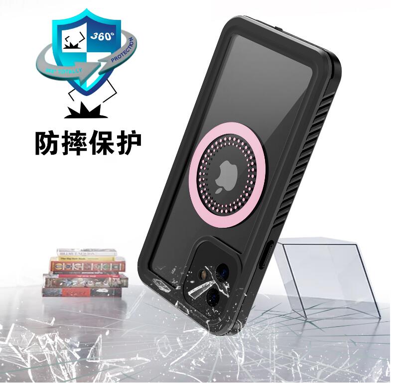 Apple iPhone 13 Mini Case Waterproof Twill Crystal Magsafe