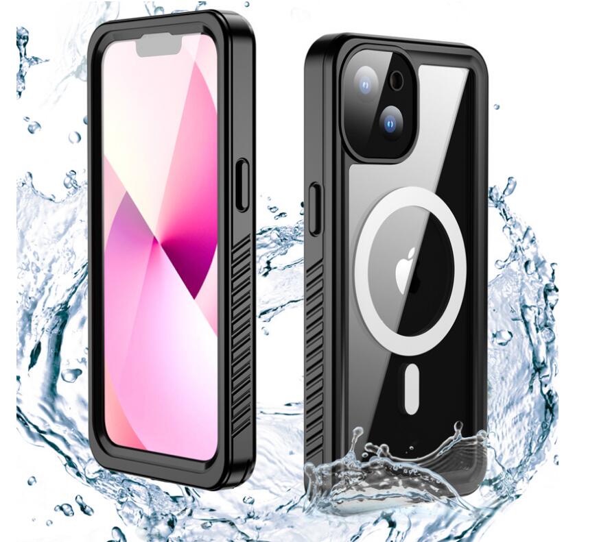Apple iPhone 13 Case Waterproof Twill Crystal Magsafe