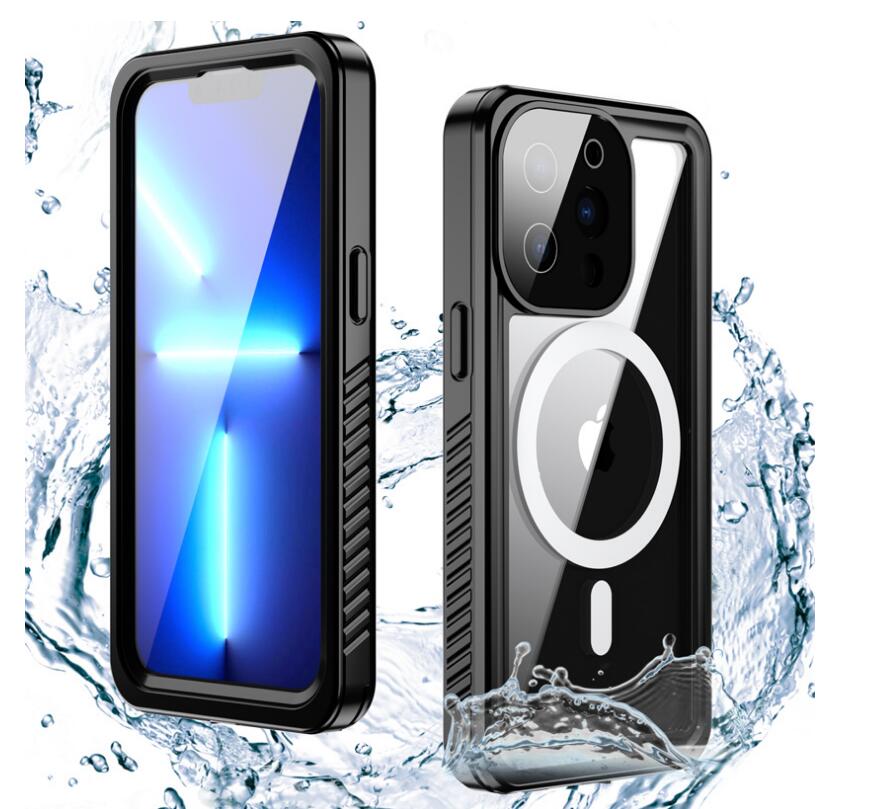 Apple iPhone 13 Pro Max Case Waterproof Twill Crystal Magsafe