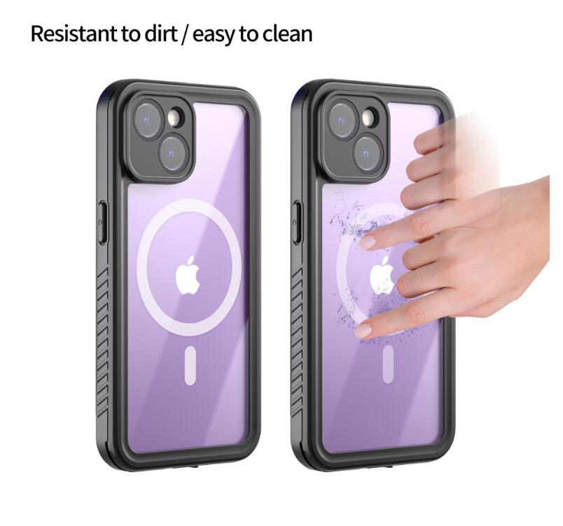 Apple iPhone 14 Plus Case Waterproof Twill Crystal Magsafe