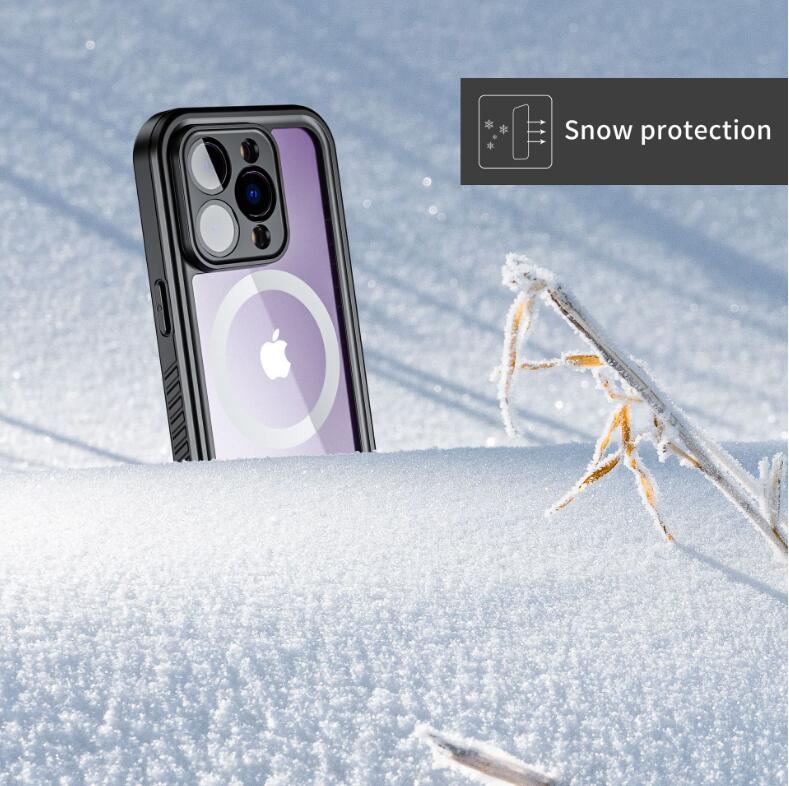 Apple iPhone 14 Pro Max Case Waterproof Twill Crystal Magsafe