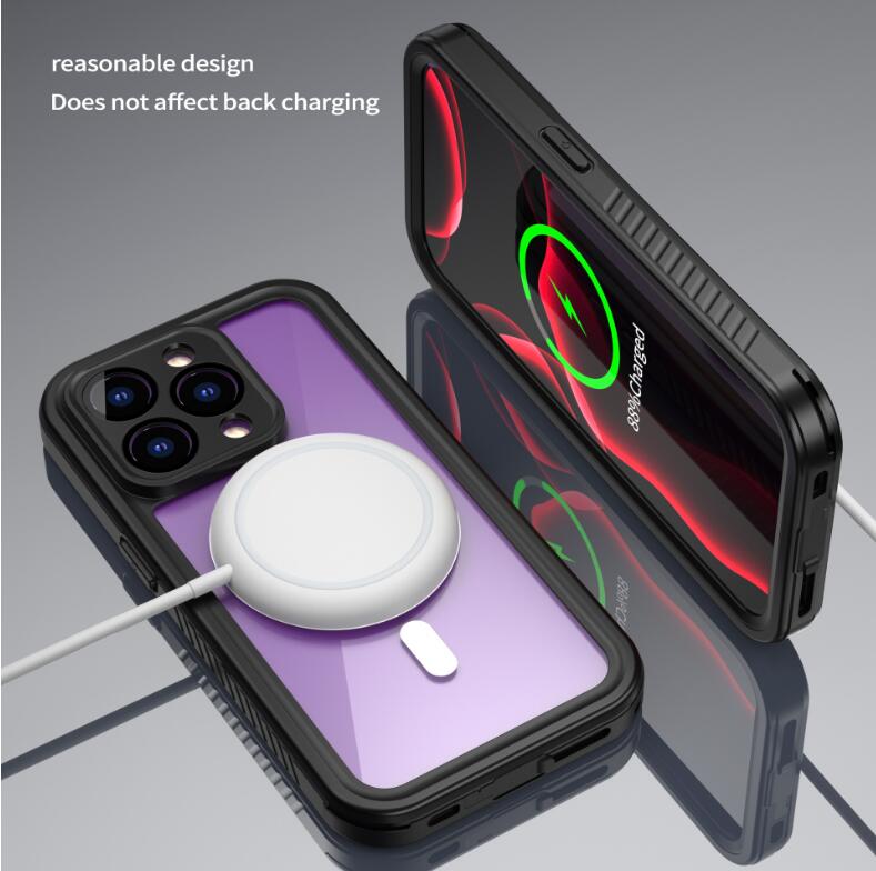 Apple iPhone 14 Pro Max Case Waterproof Twill Crystal Magsafe