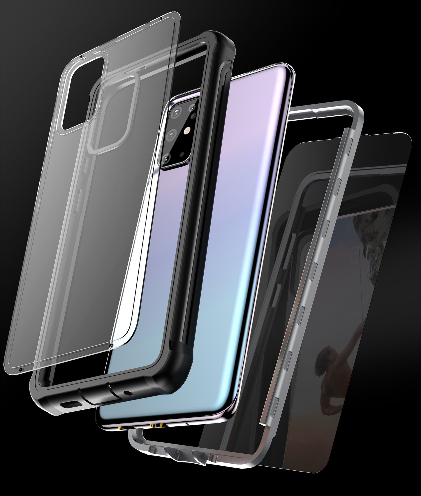 Samsung Galaxy S20 Plus Case Rugged Built-in Screen Protector