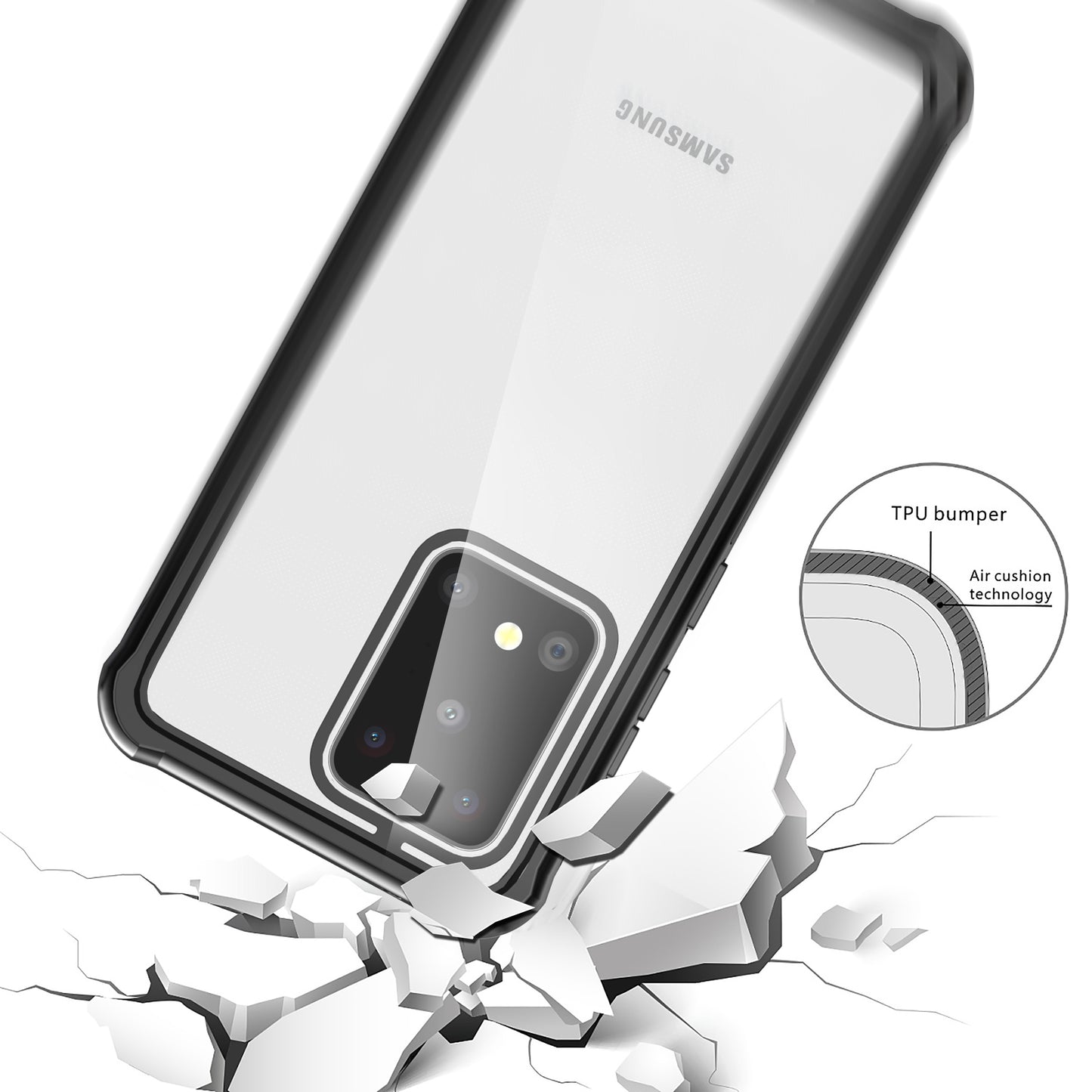 Samsung Galaxy S20 Ultra Case Rugged Built-in Screen Protector