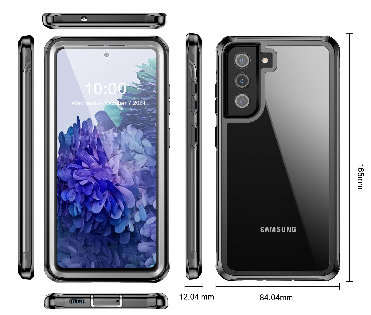 Samsung Galaxy S21 FE Case Rugged Built-in Screen Protector