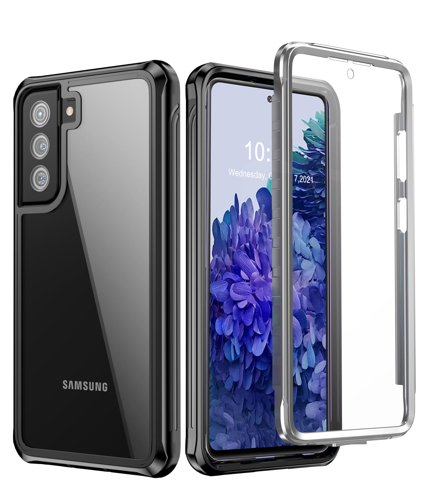 Samsung Galaxy S21 FE Case Rugged Built-in Screen Protector