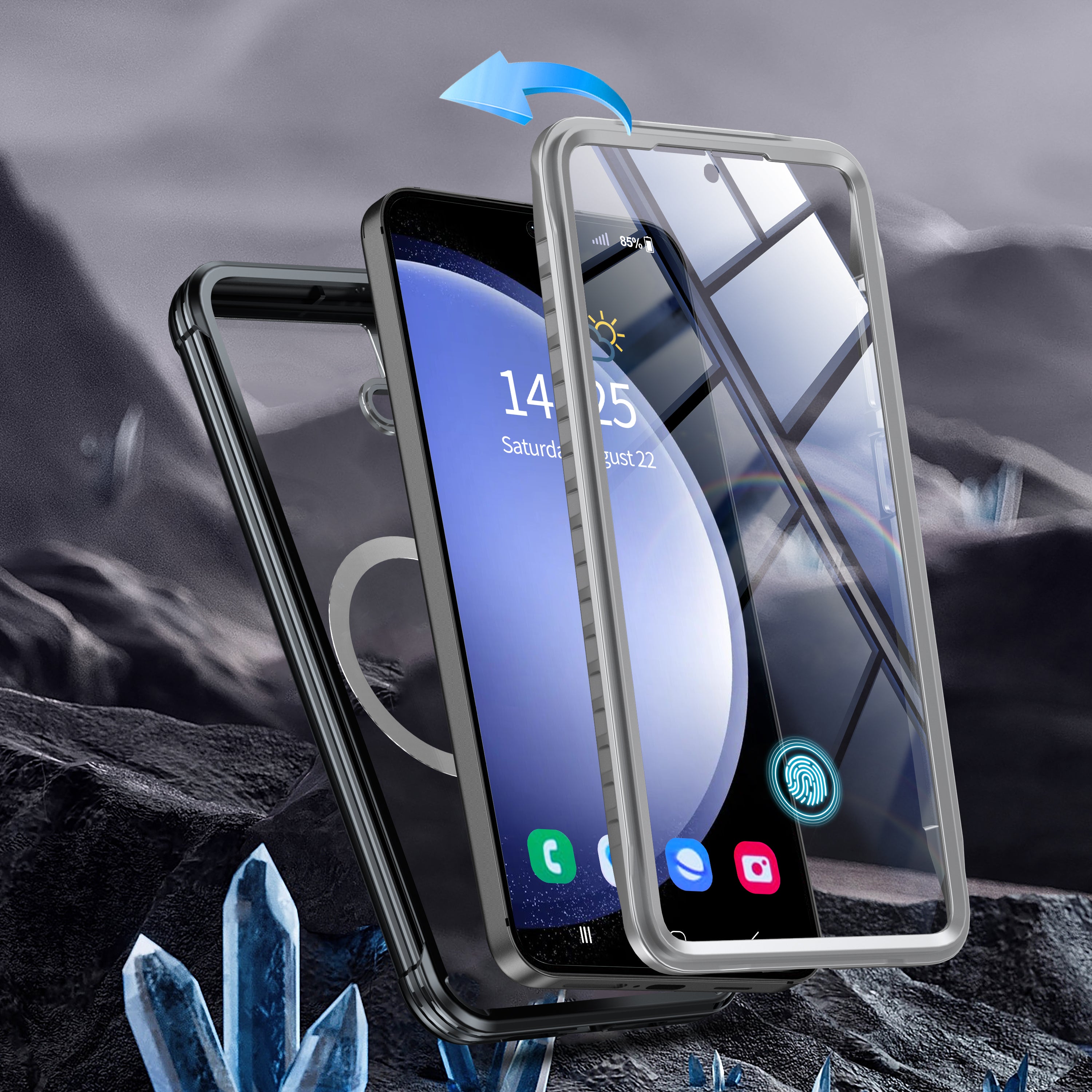 Samsung Galaxy S24 Plus Case Rugged Built-in Screen Protector