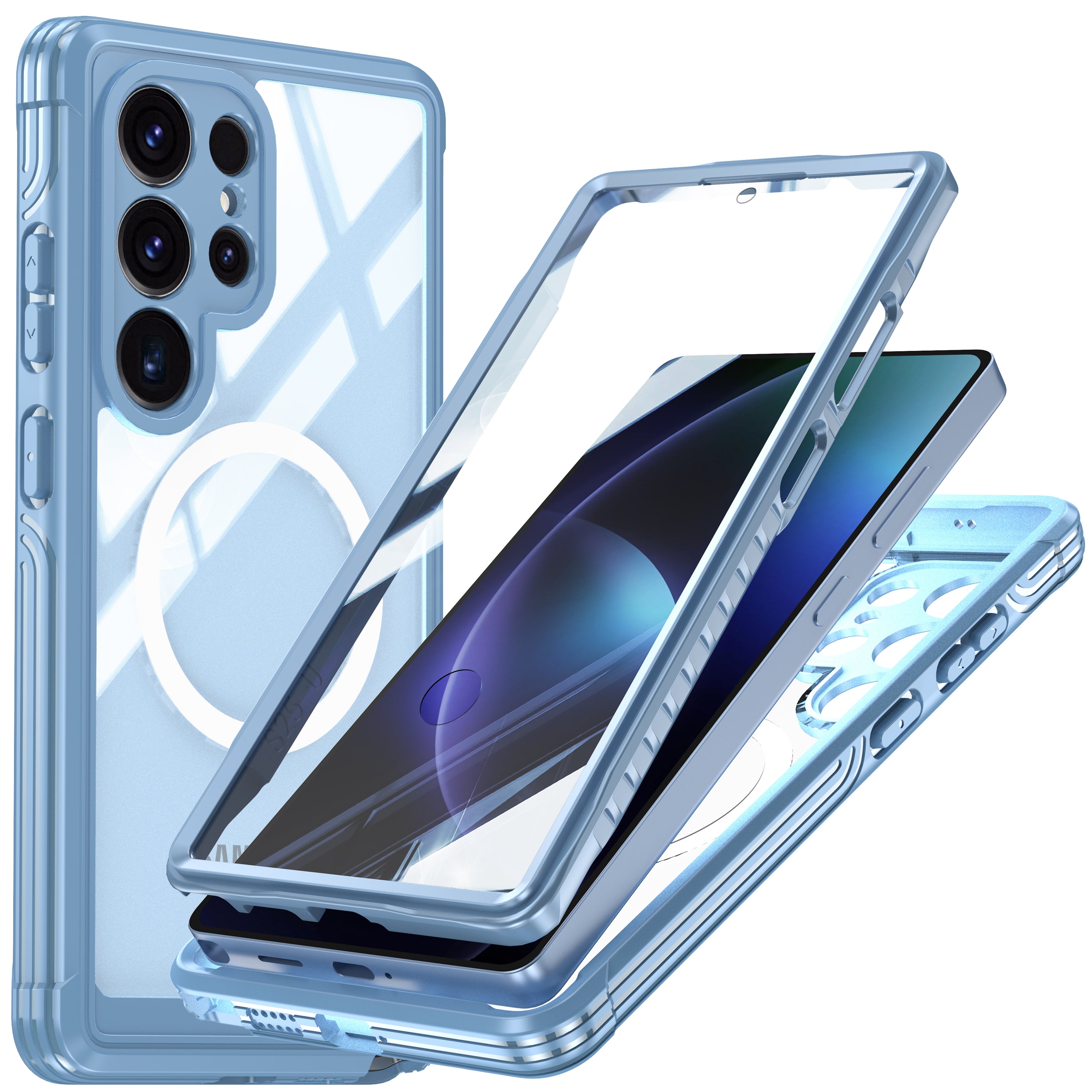 Samsung Galaxy S25 Ultra Case Rugged Built-in Screen Protector
