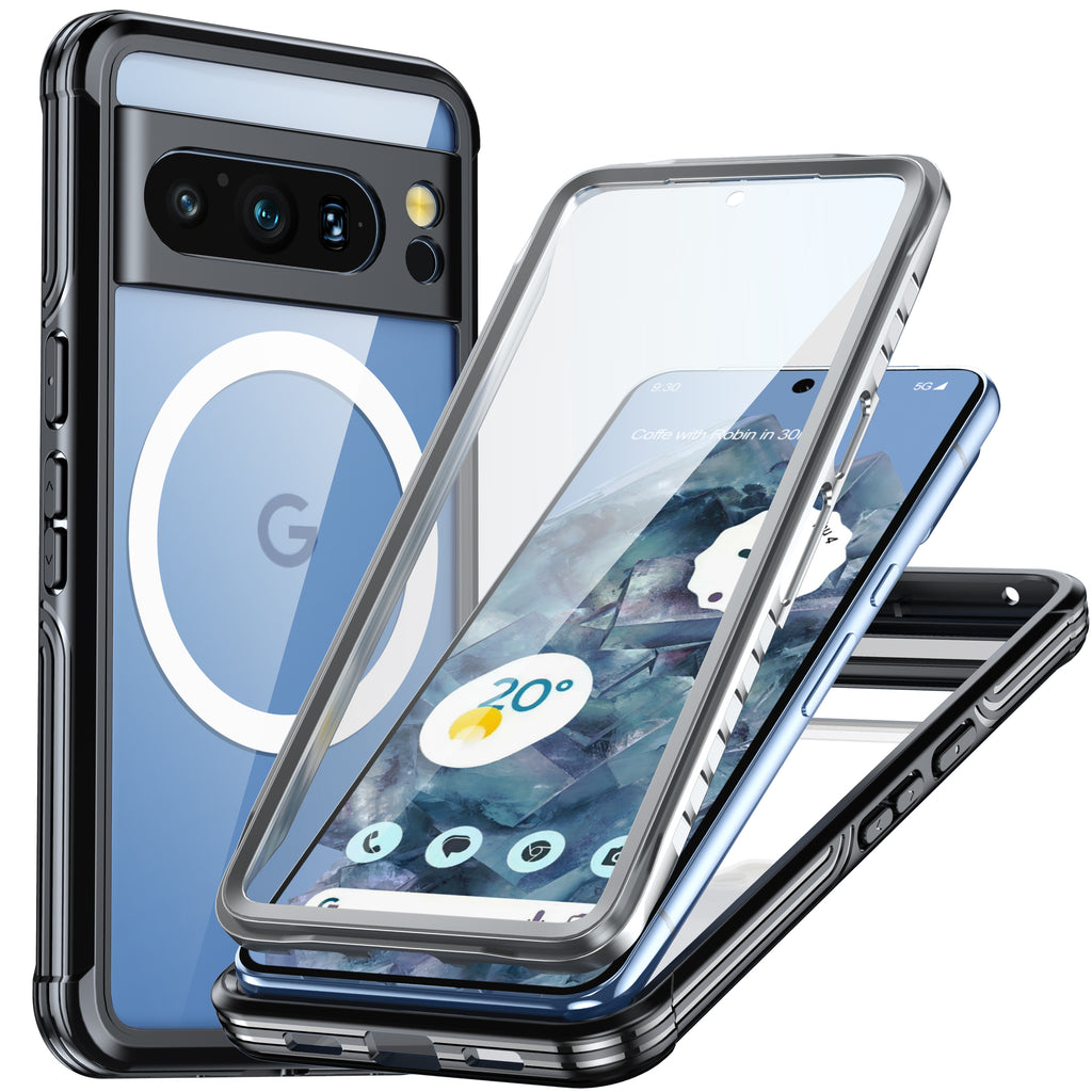 Google Pixel 8 Pro Case Rugged Built-in Screen Protector