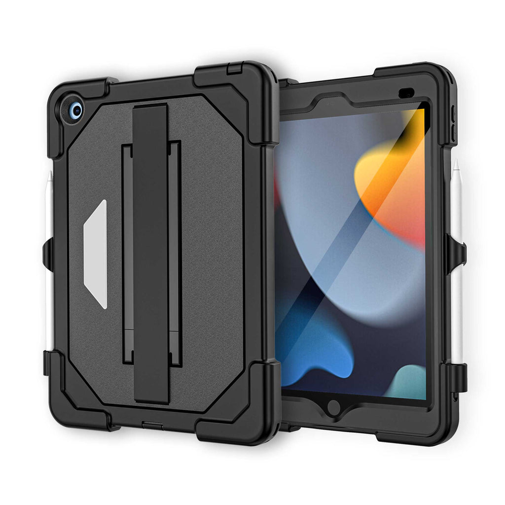 Apple iPad 9 Case Rugged Built-in Screen Protector