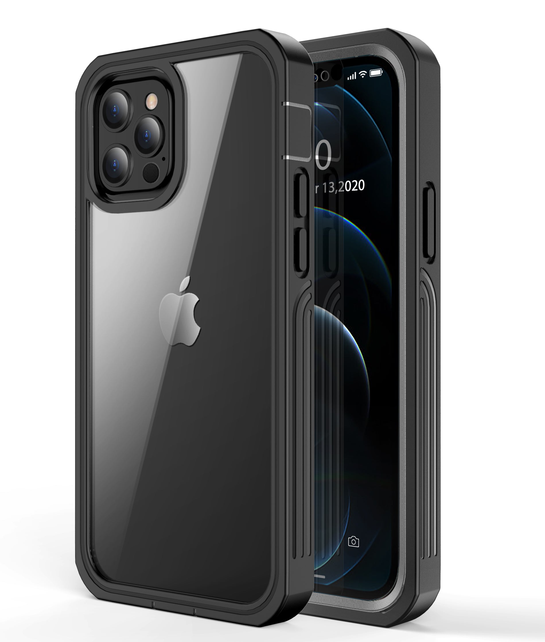 Apple iPhone 12 Pro Max Case Rugged Built-in Screen Protector