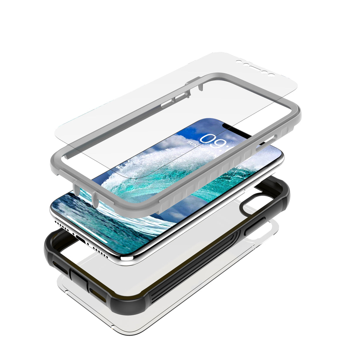 Apple iPhone XR Case Rugged Built-in Screen Protector