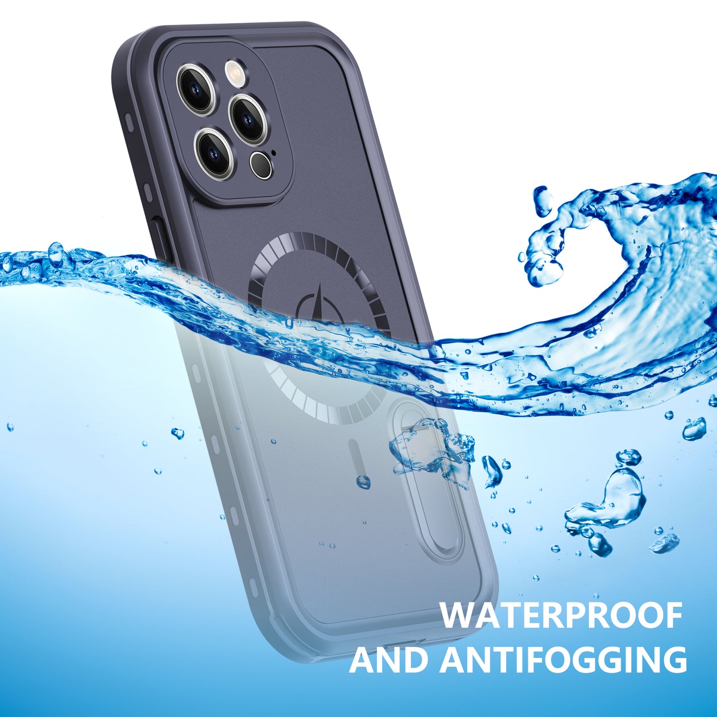 Apple iPhone 13 Pro Max Case Waterproof Solid Magsafe Stand