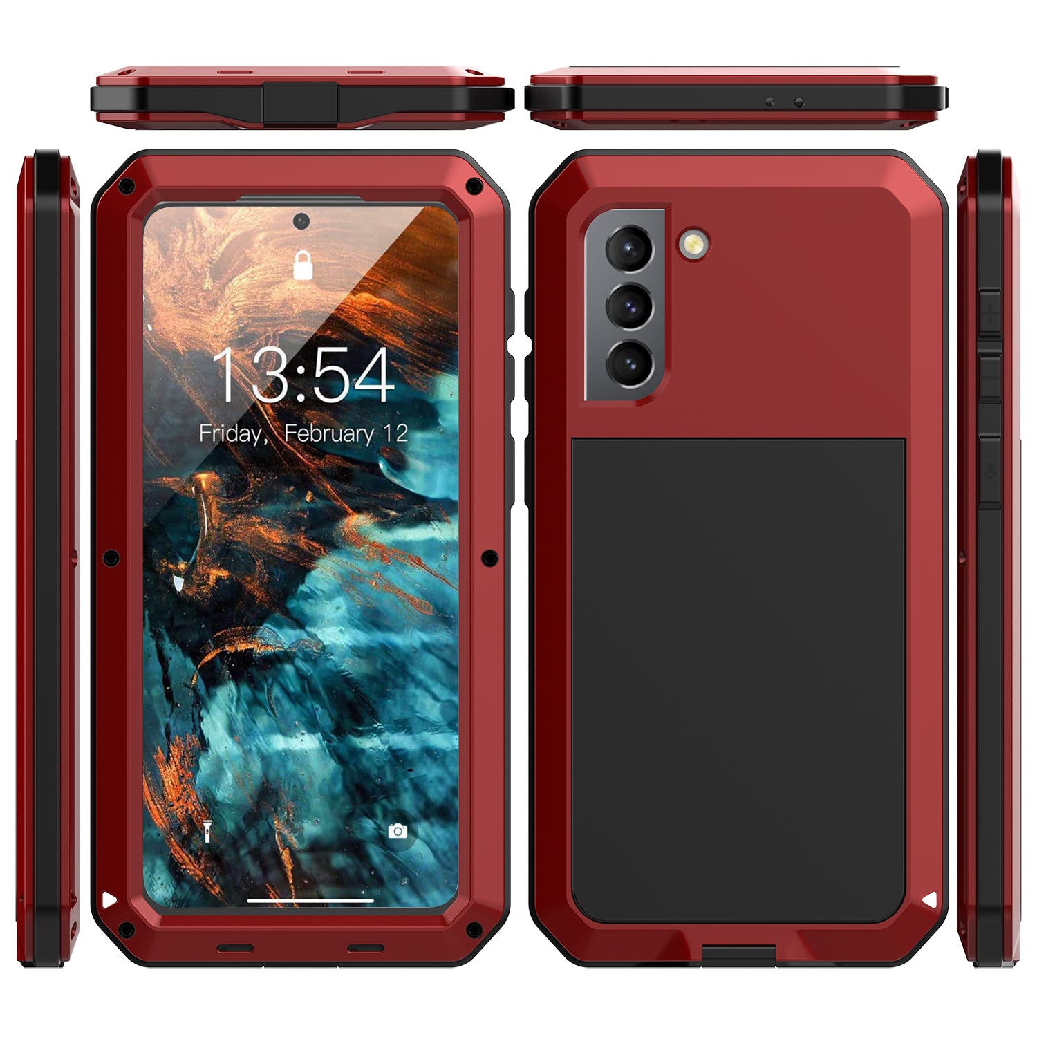 Samsung Galaxy S21 Case Metal Tank Military Protection