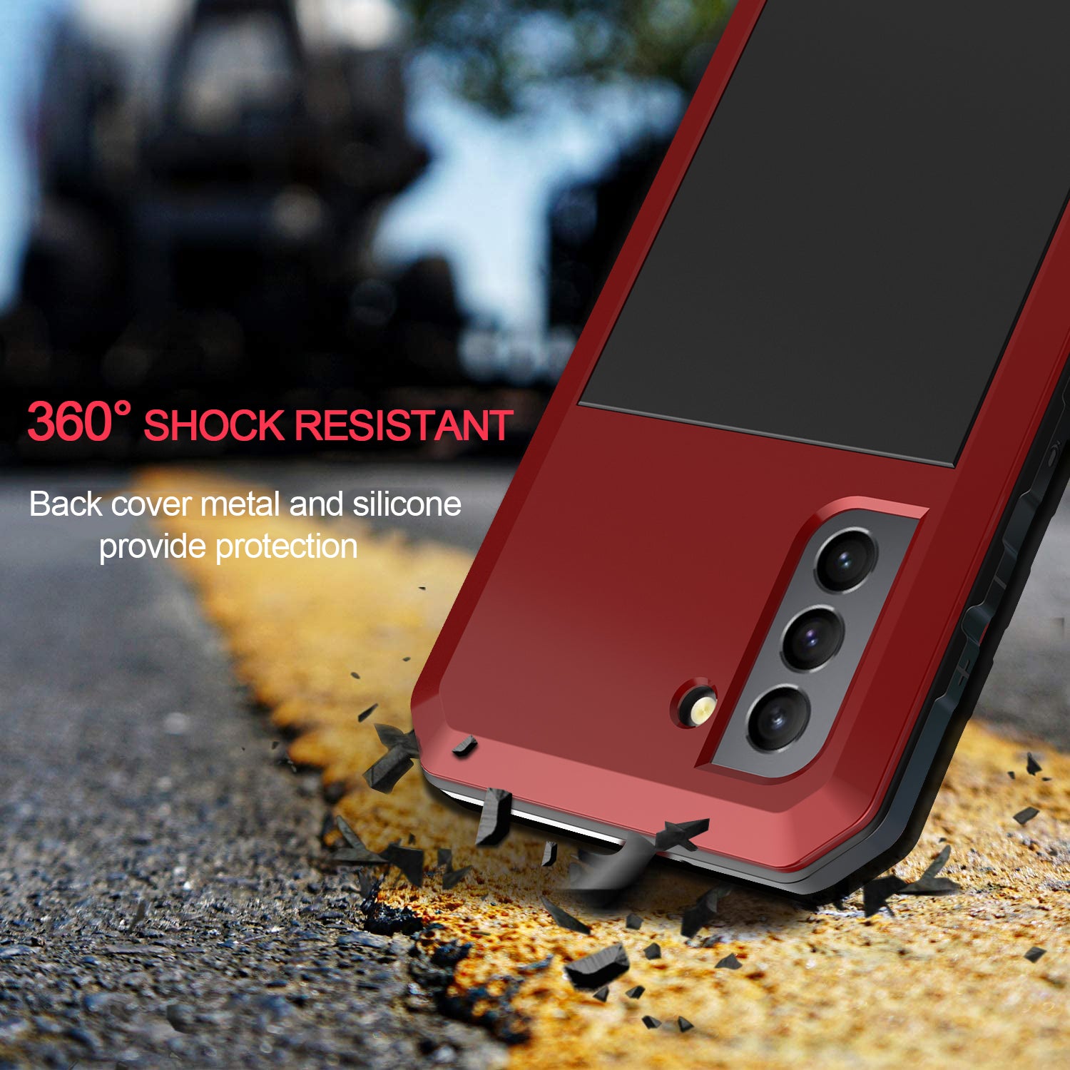 Samsung Galaxy S21 Case Metal Tank Military Protection
