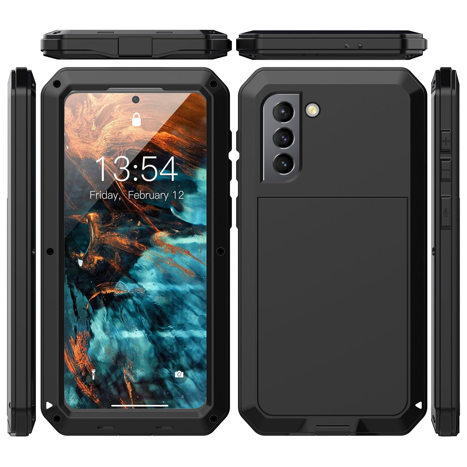 Samsung Galaxy S21 Plus Case Metal Tank Military Protection