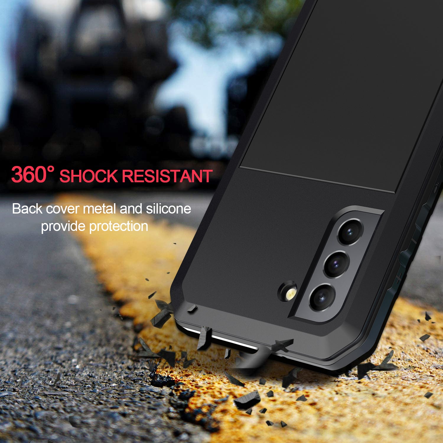 Samsung Galaxy S21 Plus Case Metal Tank Military Protection