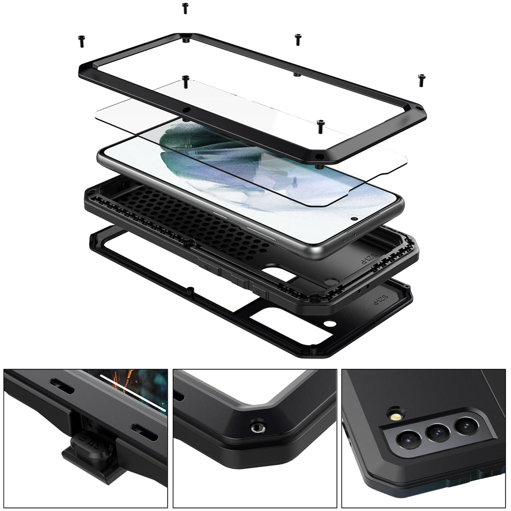 Samsung Galaxy S21 Plus Case Metal Tank Military Protection