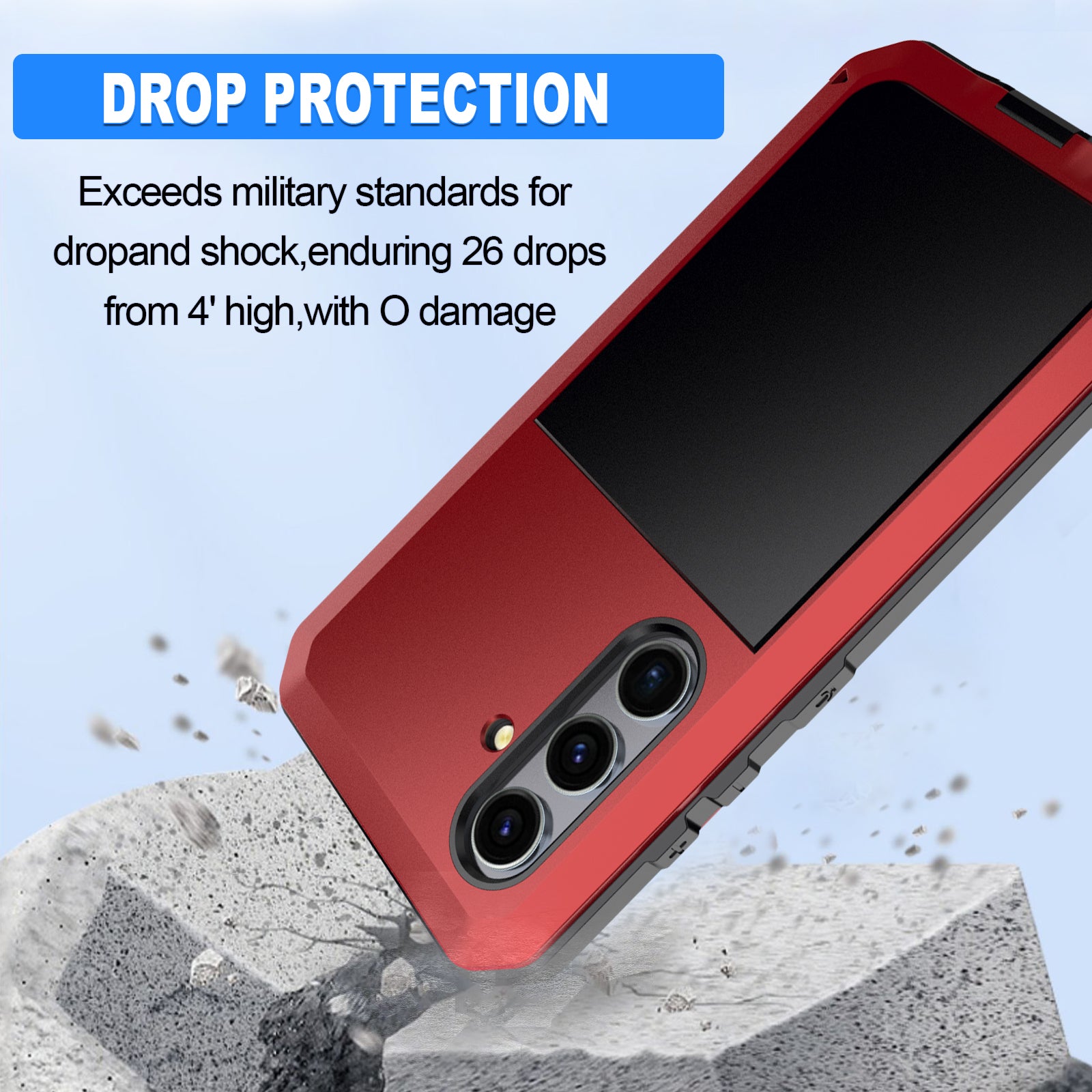 Samsung Galaxy S24 Plus Case Metal Tank Military Protection