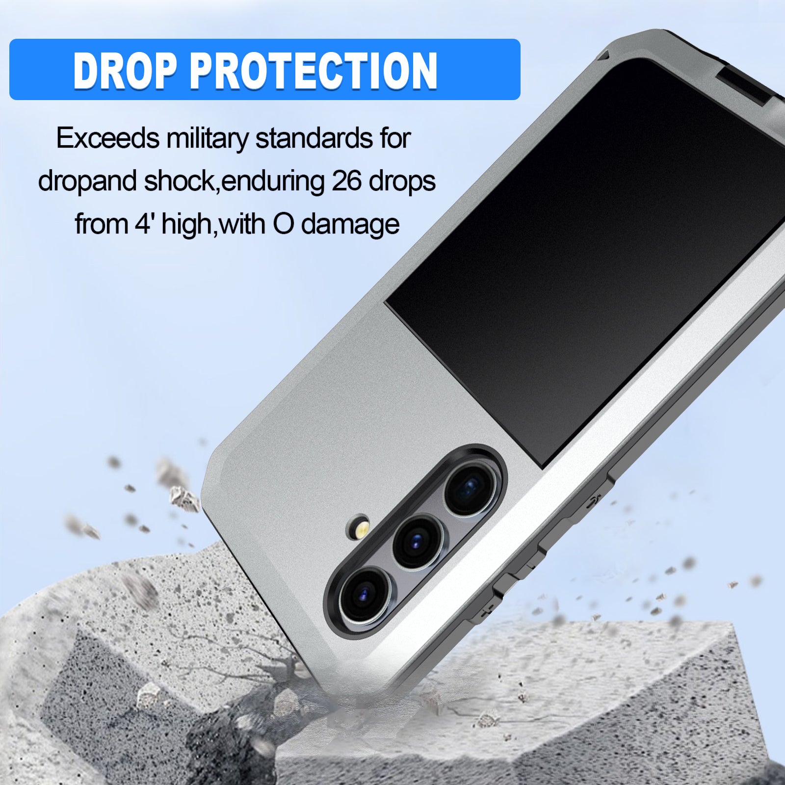 Samsung Galaxy S25 Plus Case Metal Tank Military Protection
