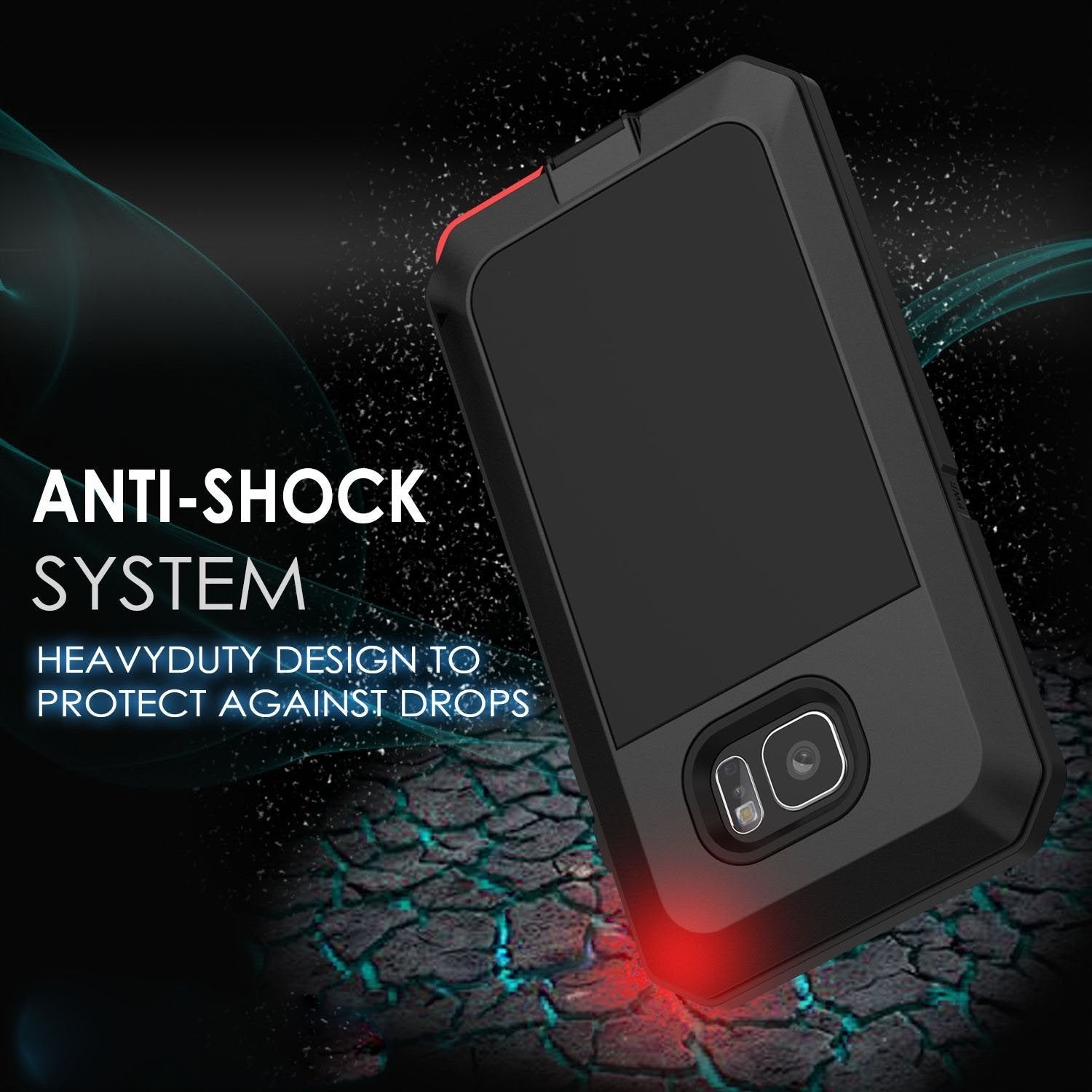 Samsung Galaxy S7 Edge Case Metal Tank Military Protection