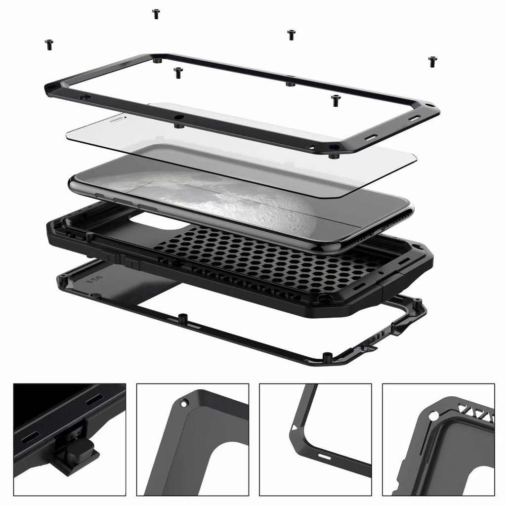 Apple iPhone 11 Pro Max Case Metal Tank Military Protection