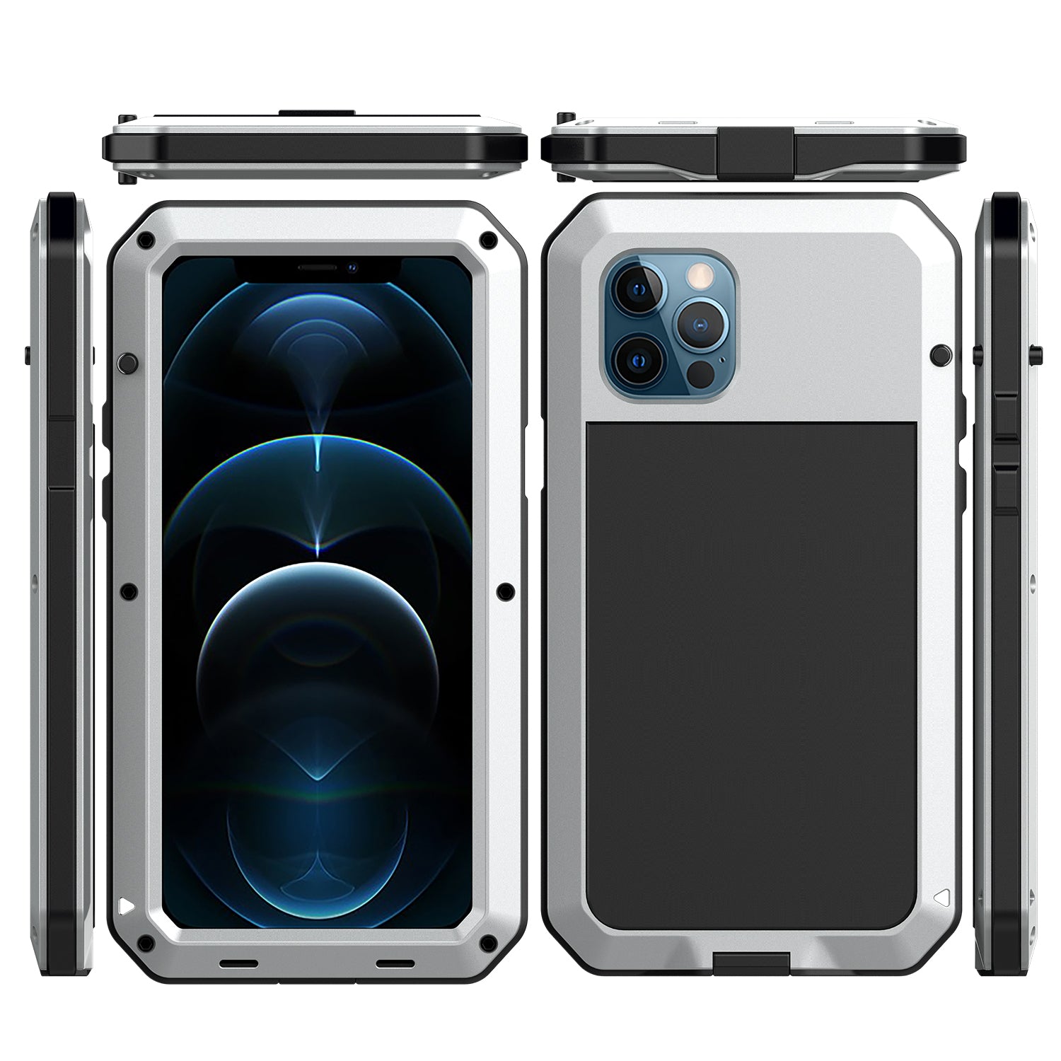 Apple iPhone 12 Mini Case Metal Tank Military Protection