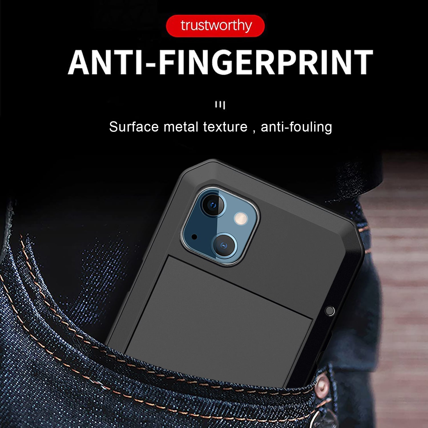 Apple iPhone 13 Mini Case Metal Tank Military Protection