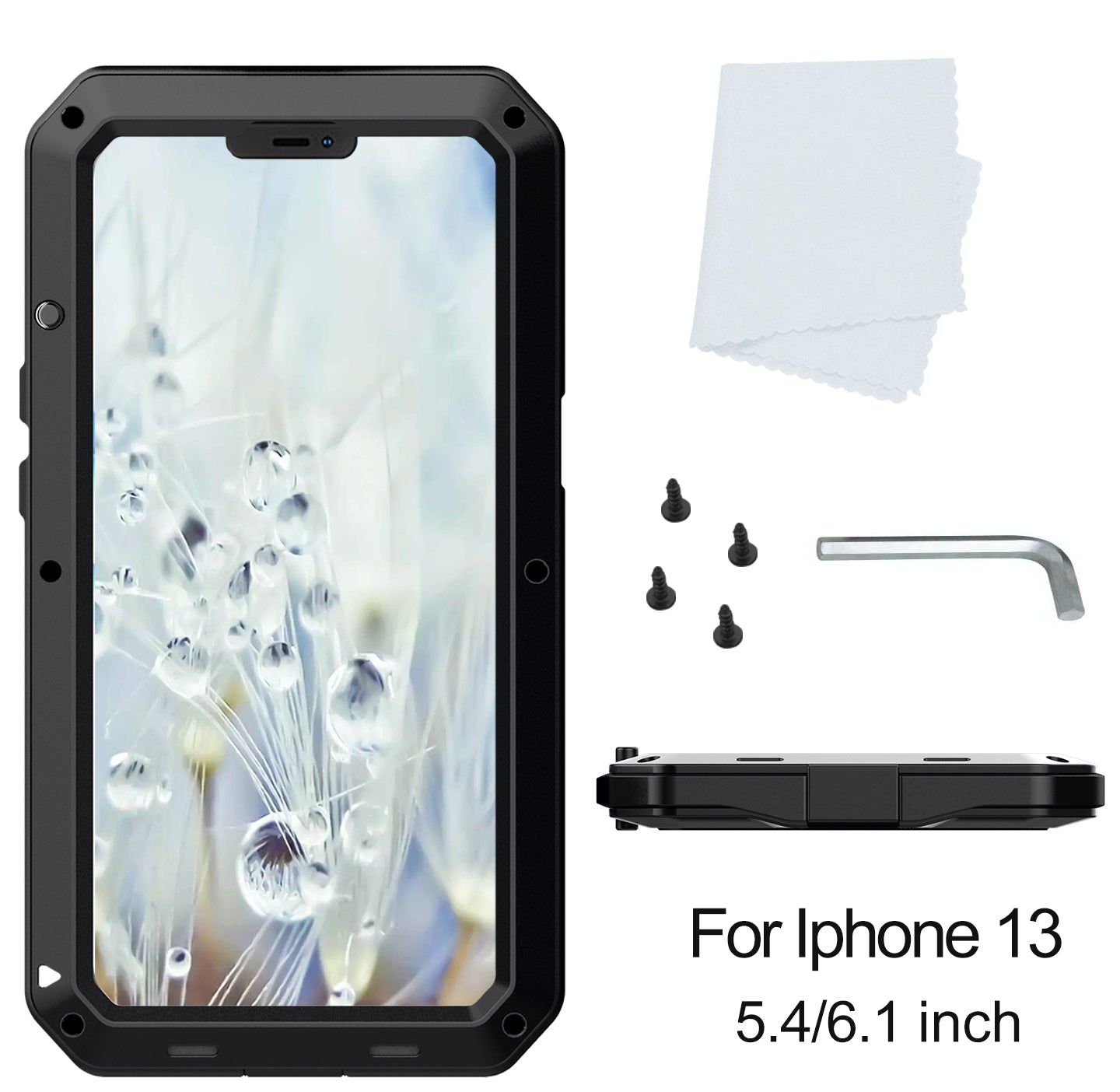 Apple iPhone 13 Mini Case Metal Tank Military Protection
