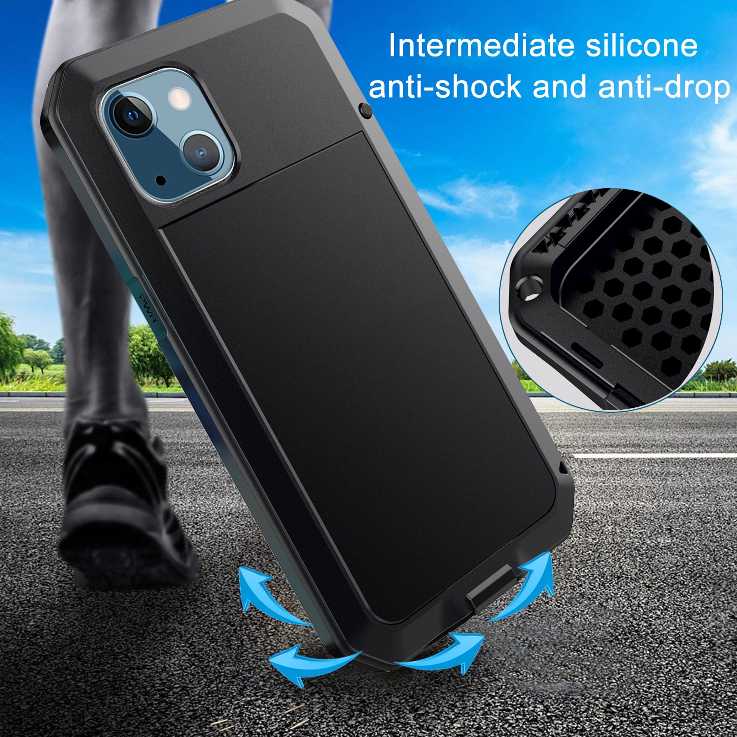 Apple iPhone 13 Mini Case Metal Tank Military Protection