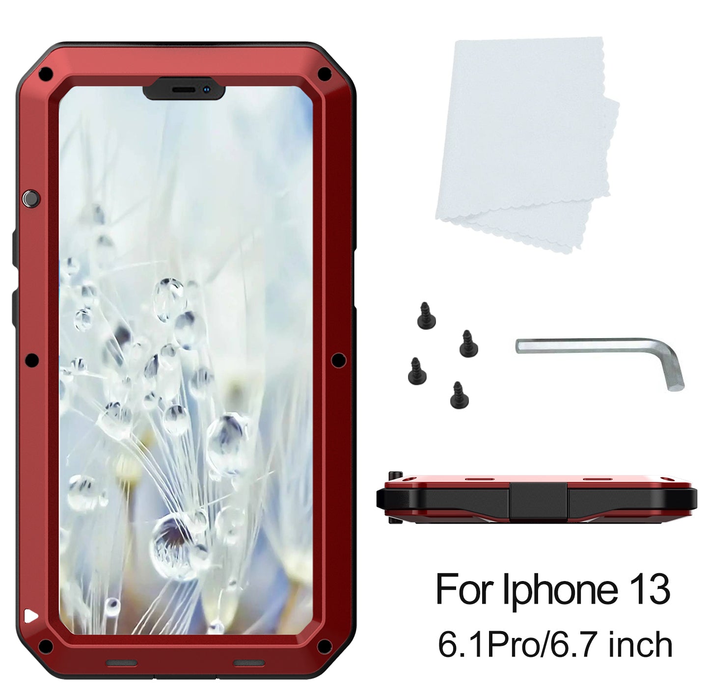 Apple iPhone 13 Pro Max Case Metal Tank Military Protection
