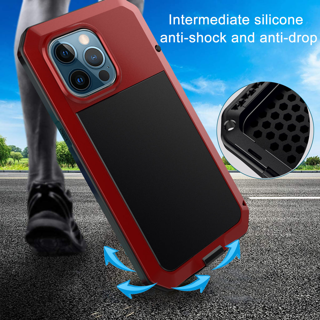 Apple iPhone 13 Pro Max Case Metal Tank Military Protection
