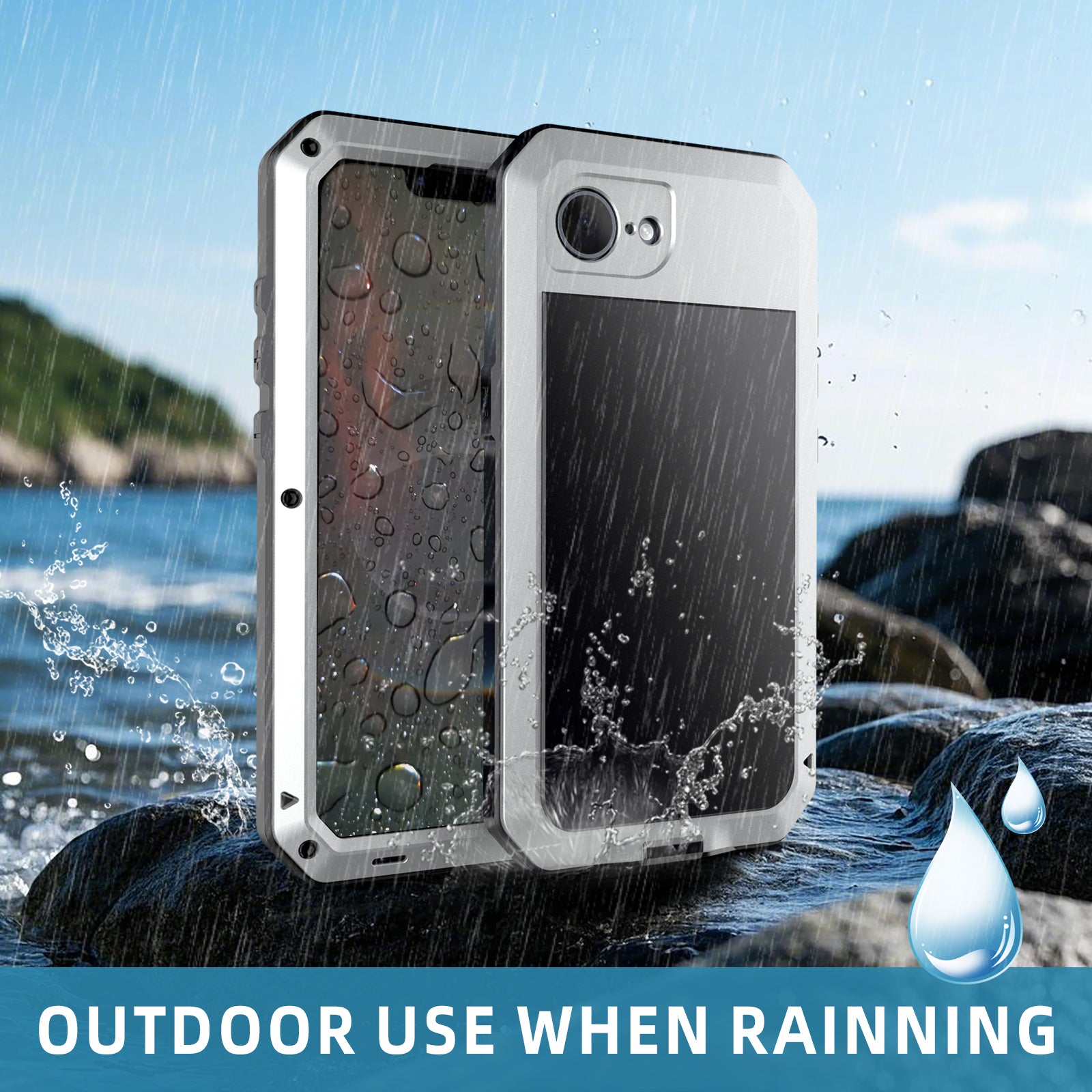Apple iPhone 16e Case Metal Tank Military Protection