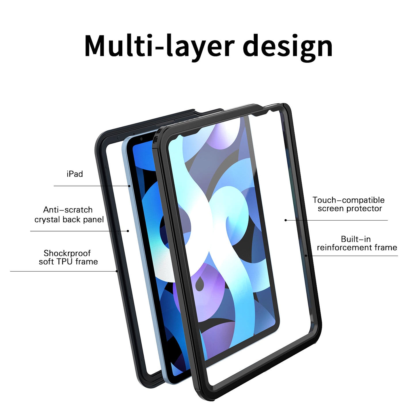 Apple iPad Air 4 Case Waterproof Visible Grace Full Protection