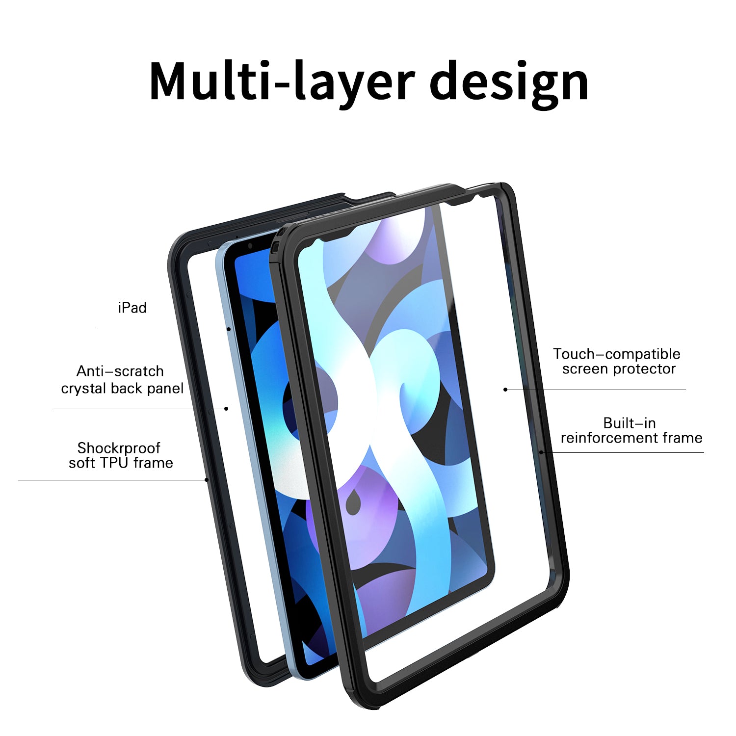 Apple iPad Air 4 Case Waterproof Visible Grace Full Protection