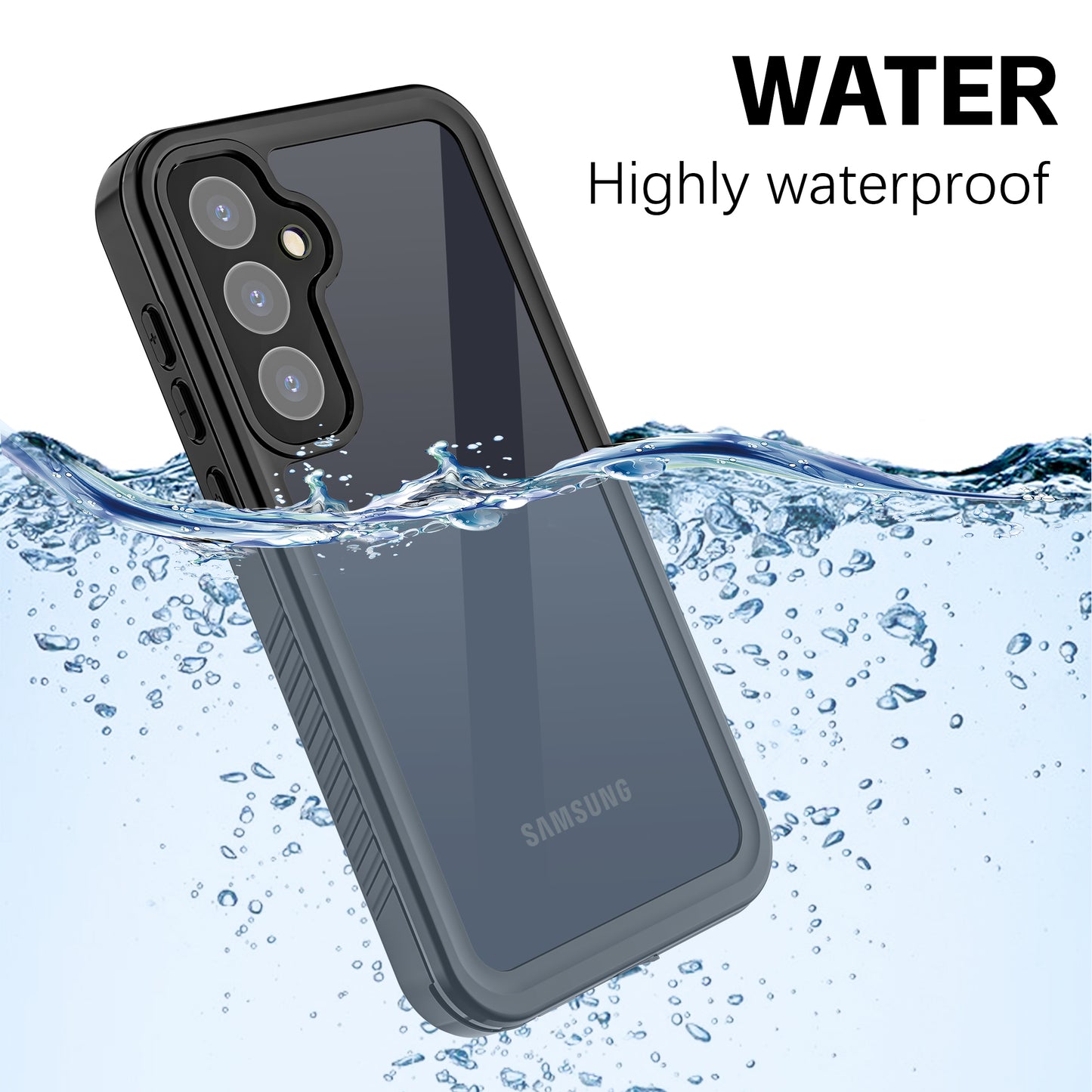 Samsung Galaxy A55 Case Waterproof Twill Crystal Full Protection