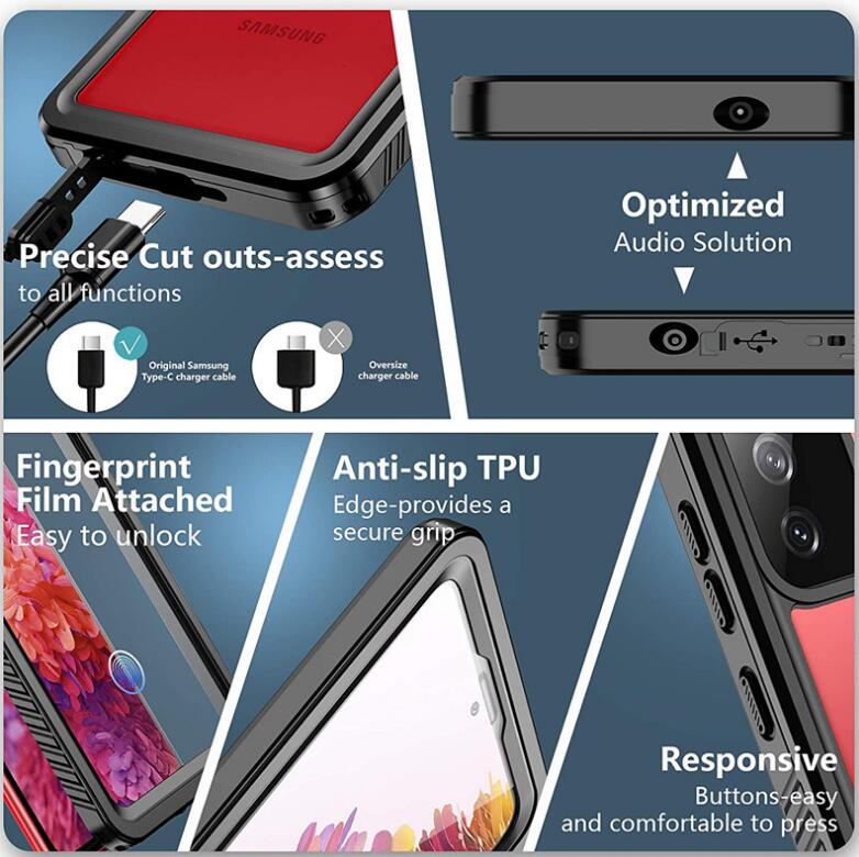 Samsung Galaxy S20 Case Waterproof Twill Crystal Full Protection