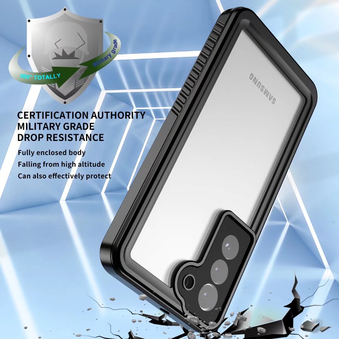 Samsung Galaxy S22 Case Waterproof Twill Crystal Full Protection