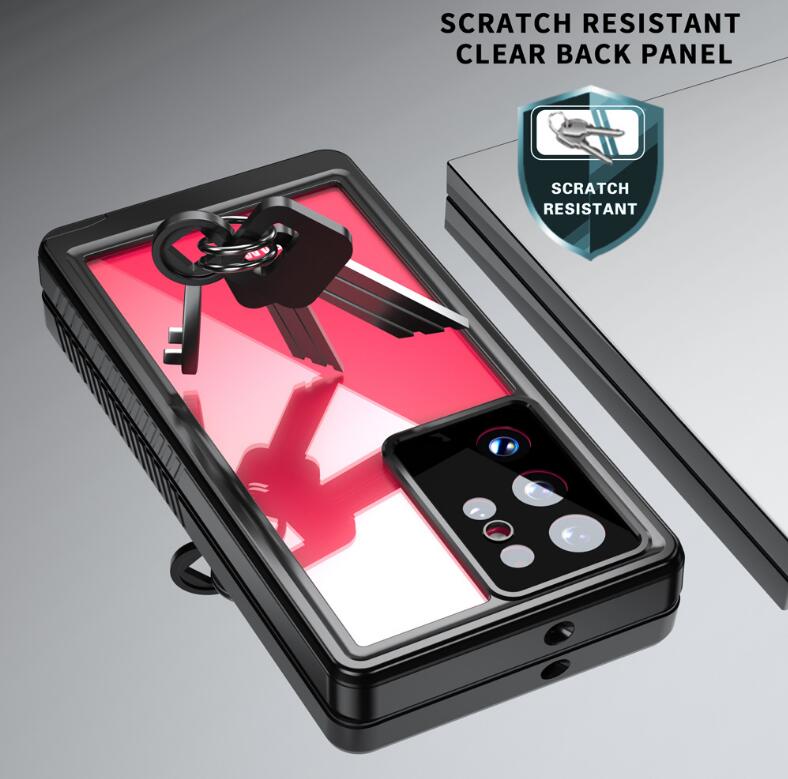 Samsung Galaxy S22 Ultra Case Waterproof Twill Crystal Full Protection