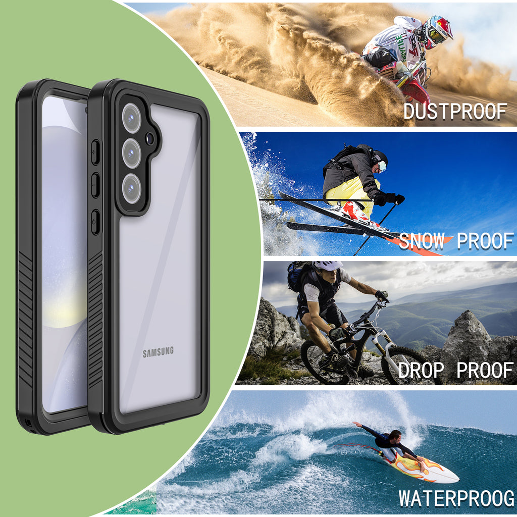 Samsung Galaxy S24 FE Case Waterproof Twill Crystal Full Protection