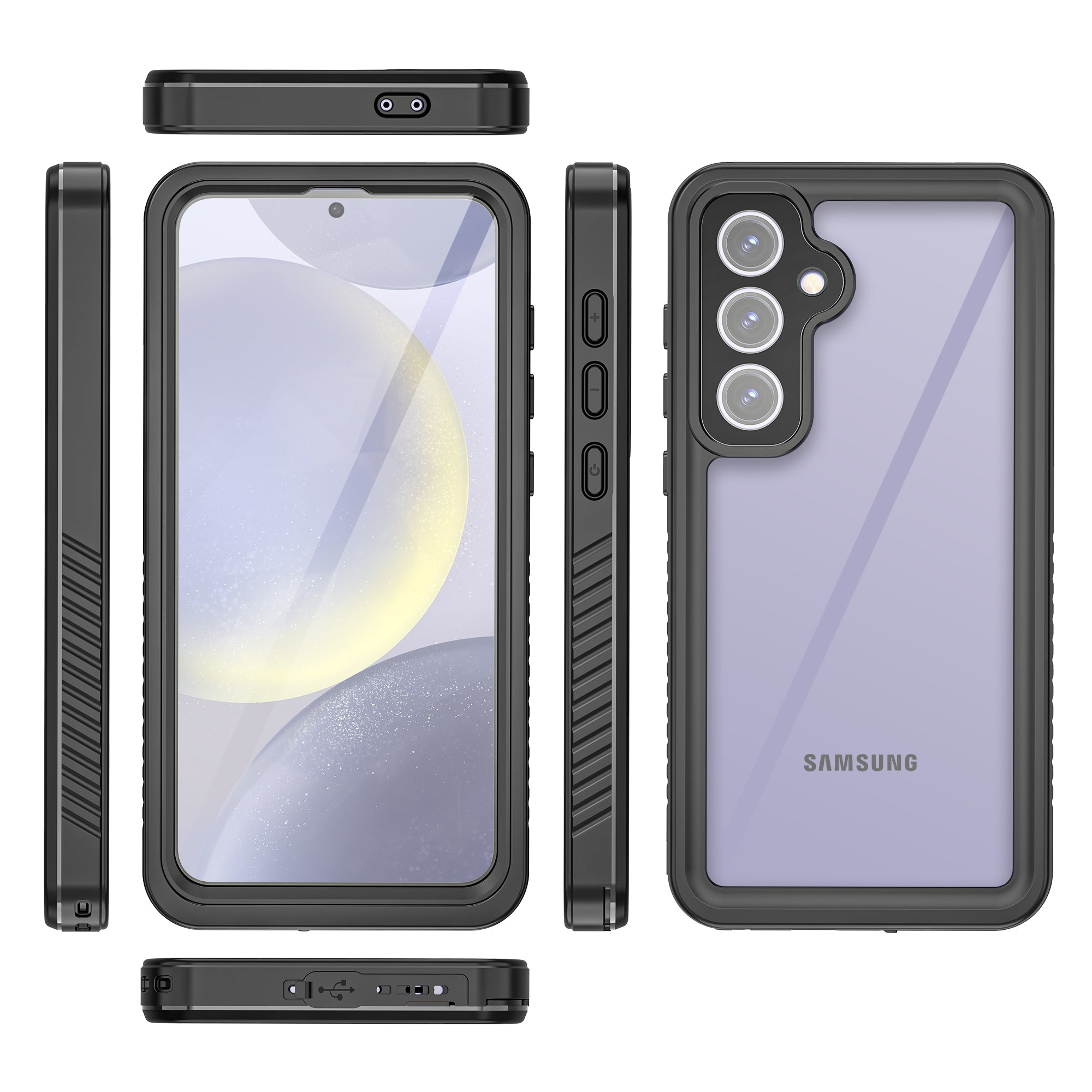 Samsung Galaxy S24 FE Case Waterproof Twill Crystal Full Protection