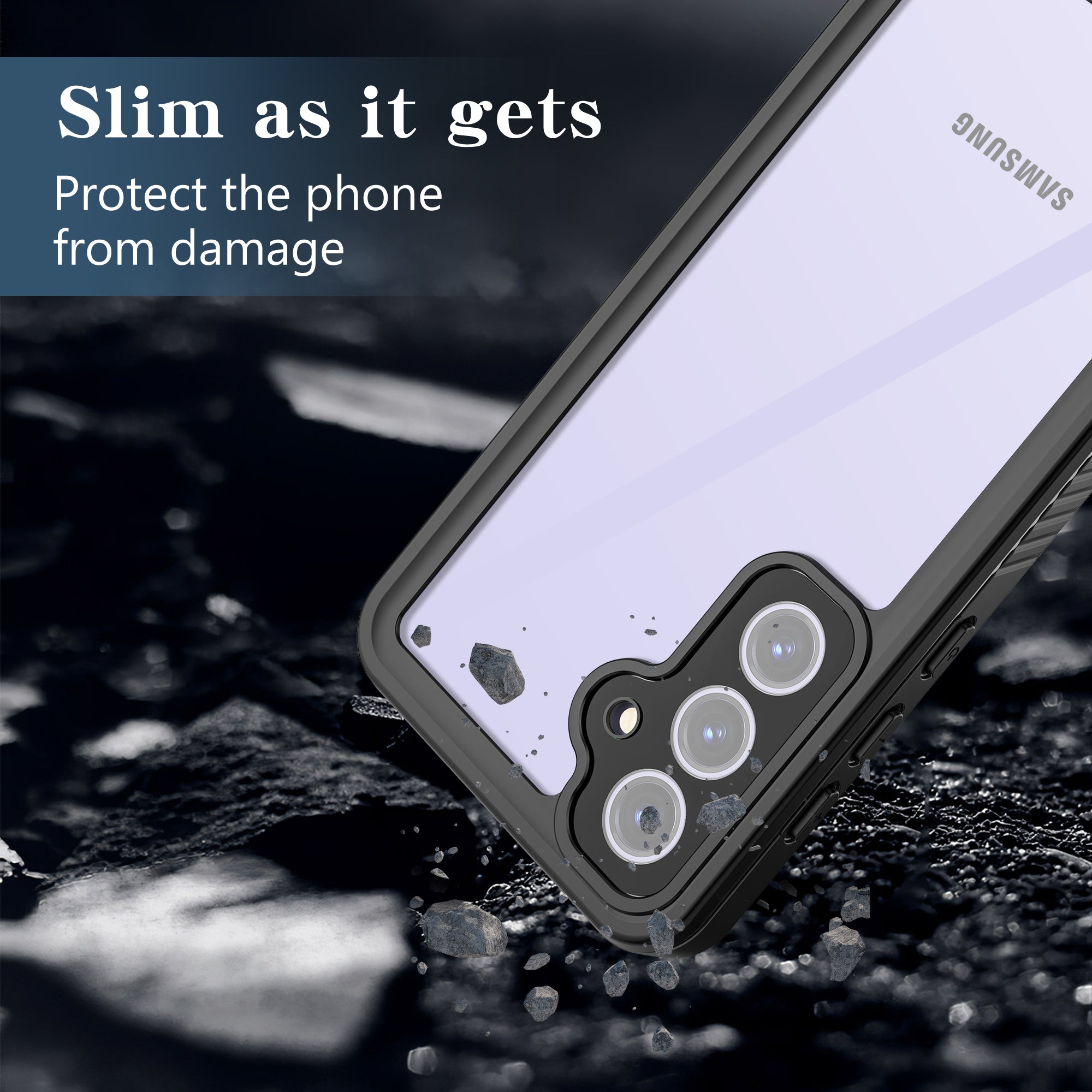 Samsung Galaxy S24 FE Case Waterproof Twill Crystal Full Protection