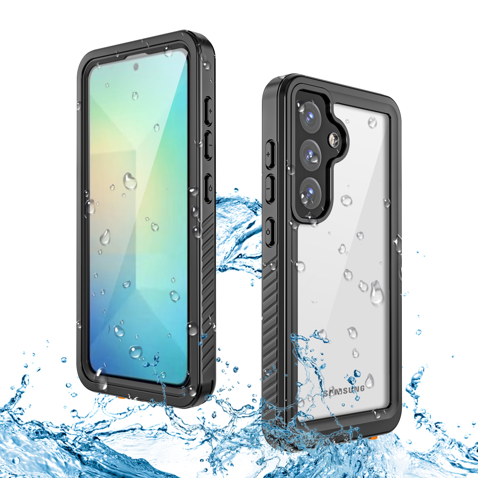 Samsung Galaxy S25 Case Waterproof Twill Crystal Full Protection