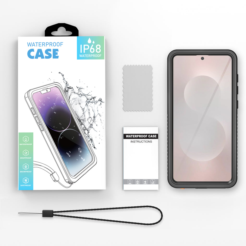 Samsung Galaxy S25 Edge Case Waterproof Twill Crystal Full Protection