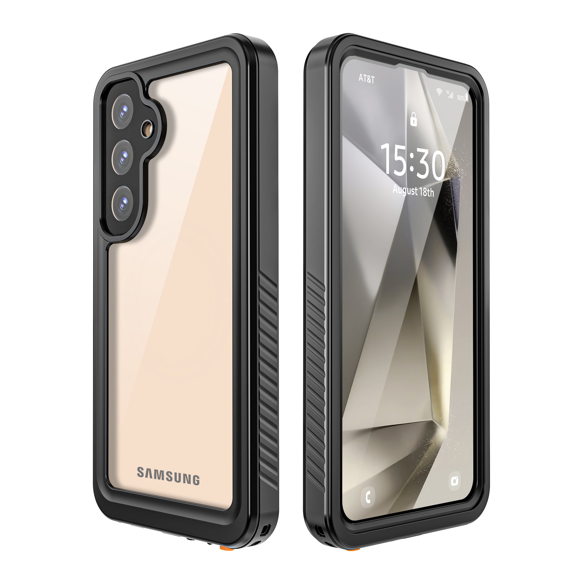 Samsung Galaxy S25 Plus Case Waterproof Twill Crystal Full Protection