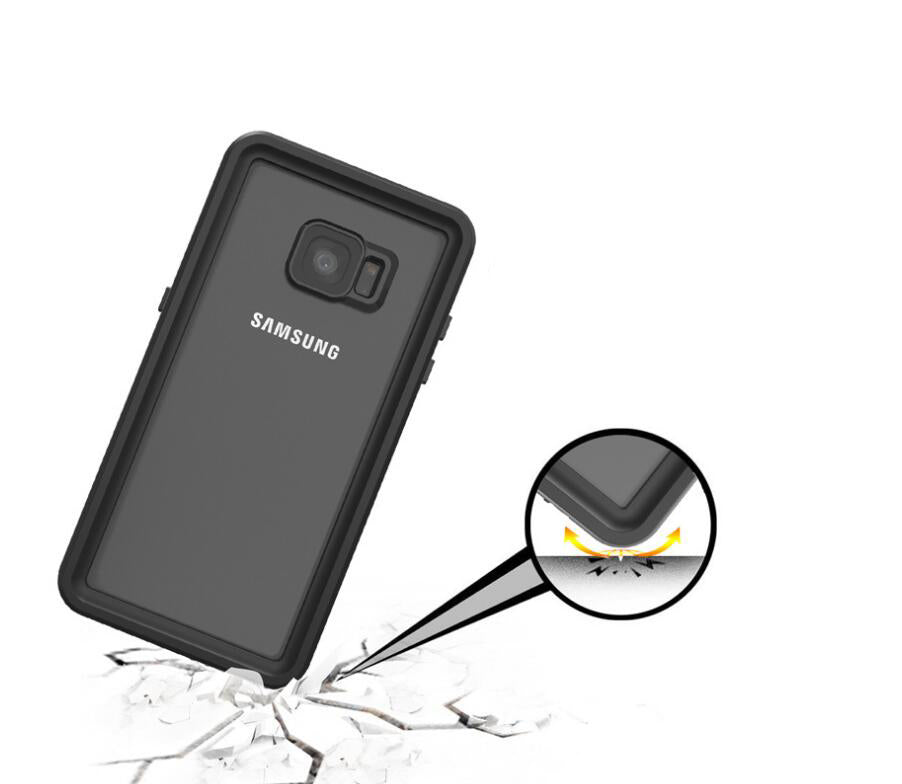 Samsung Galaxy S7 Edge Case Waterproof Twill Crystal Full Protection