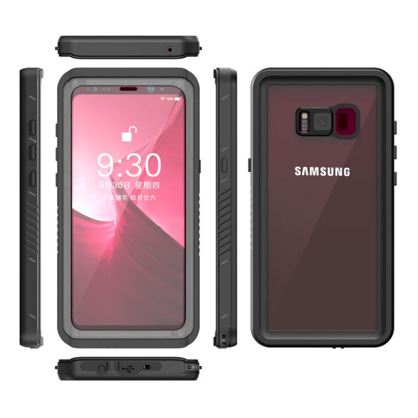 Samsung Galaxy S8 Case Waterproof Twill Crystal Full Protection