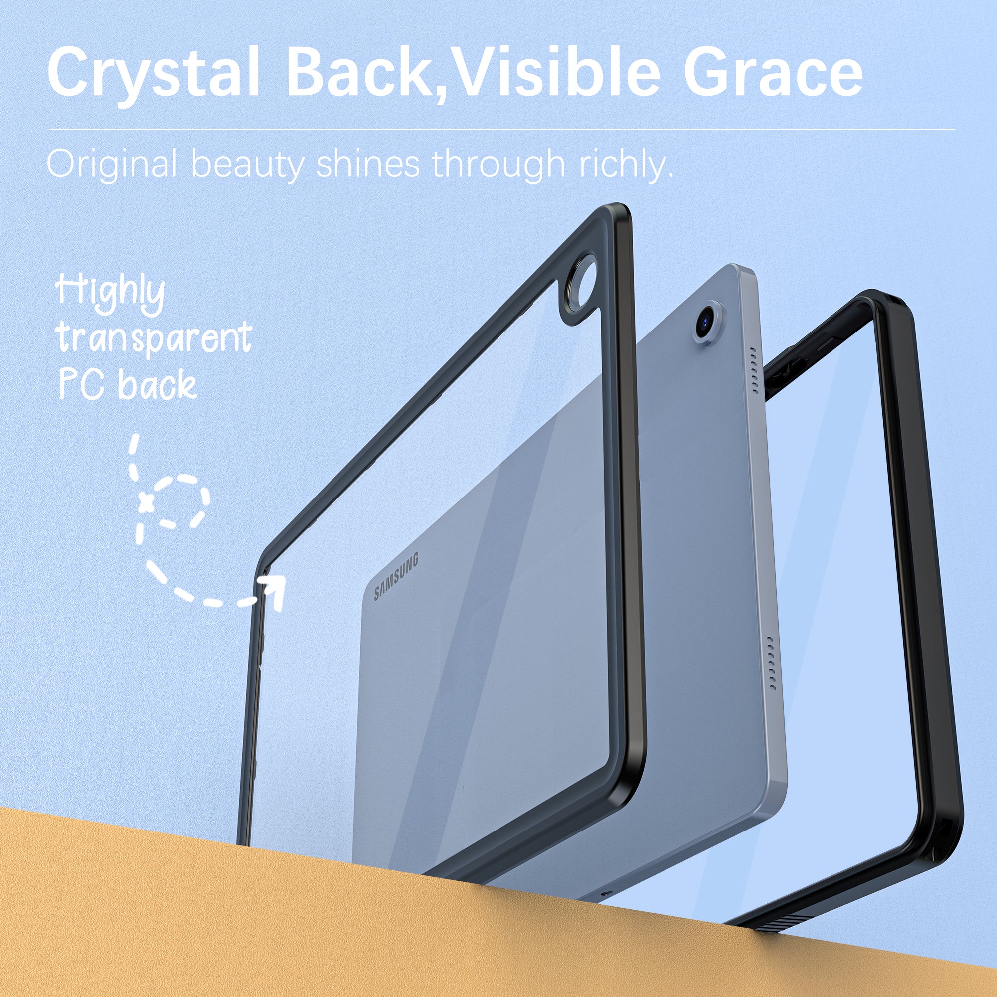 Samsung Galaxy Tab A9 Plus Case Waterproof Twill Crystal Full Protection
