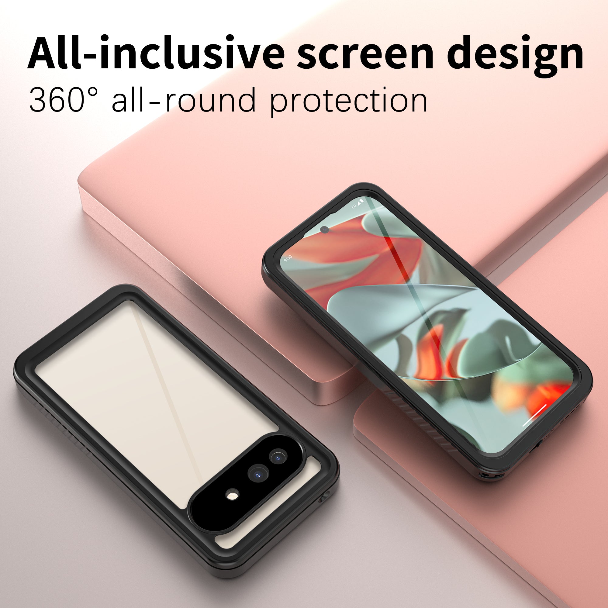 Google Pixel 9A Case Waterproof Twill Crystal Full Protection